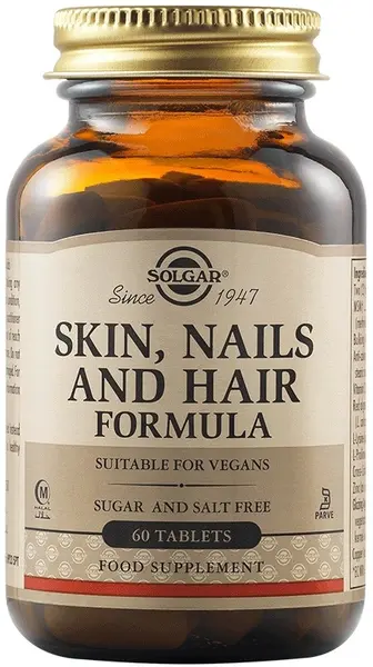 Hair, Skin and Nail Formula, 60 tablete, Solgar
