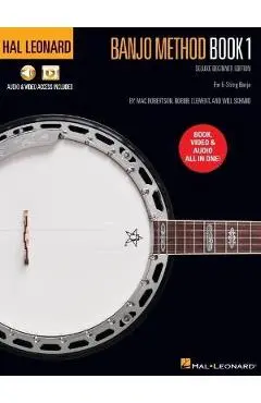 Hal Leonard Banjo Method Book 1 - Deluxe Beginner Edition for 5-String Banjo with Audio & Video Access Included - Will Schmid