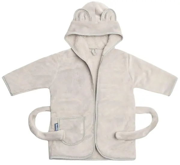 Halat de baie pentru bebeluși cu glugă Sensillo - Teddy Bear, 1-2ani, gri