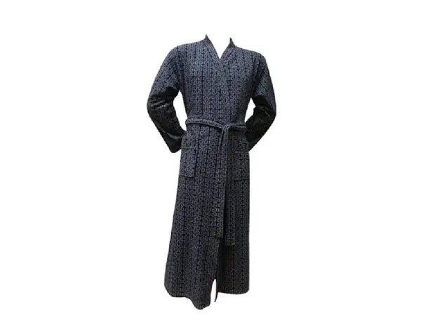 Halat de Baie Tricotat, Unisex, Puzzle Navy