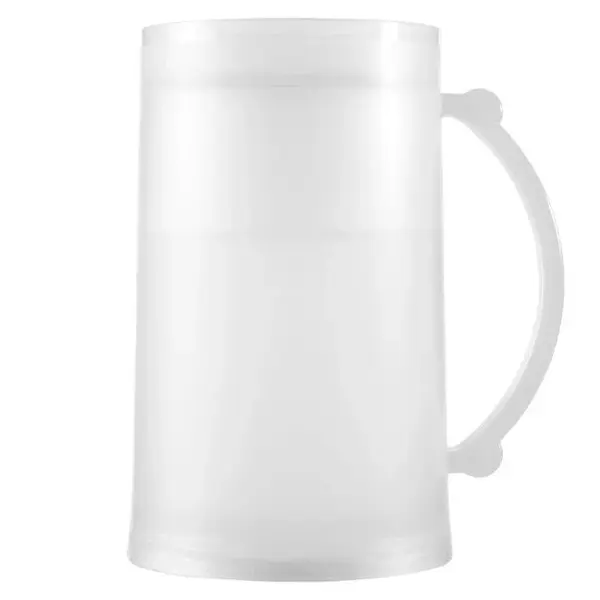 Halba bere cu pereti dubli pentru congelator, Transparent, 460 ml