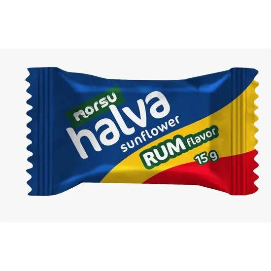 Halva de floarea-soarelui cu rom Norsu – 15g x 70 buc Engros