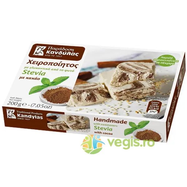 Halva pentru Diabetici din Susan cu Cacao si Stevie fara Zahar 200g