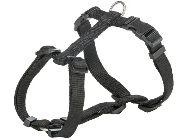Ham pentru caini Premium Negru M-L 52-75 cm 20 mm