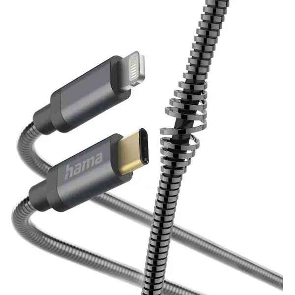 Hama Cablu USB Lightning/USB-C, Hama, 1,5 m, Grafit