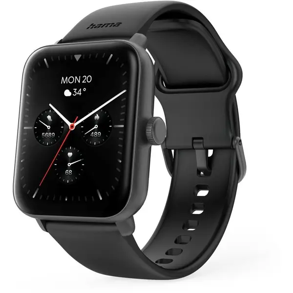 Hama Ceas inteligent Hama 6010 GPS, 1.6 inch, Bluetooth, Negru