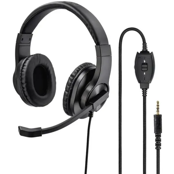 Hama Hama HS-P350 Casti Prin cablu Banda de fixare pe cap Gaming Negru (139926)