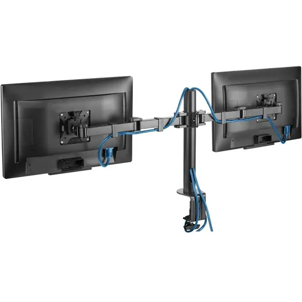 Hama Suport monitor birou HAMA Full Motion 118494, 13-35, 2 monitoare, reglabil, 15Kg