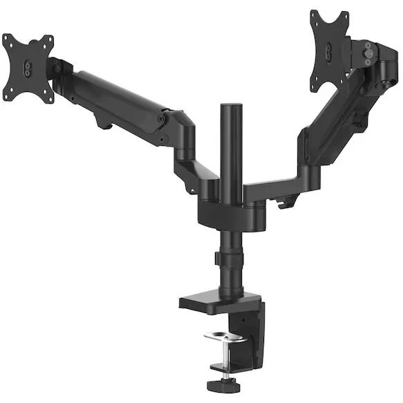 Hama Suport pentru 2 monitoare de birou, HAMA, Ajustabil, Amortizor, 13 - 32, 12 kg, Negru