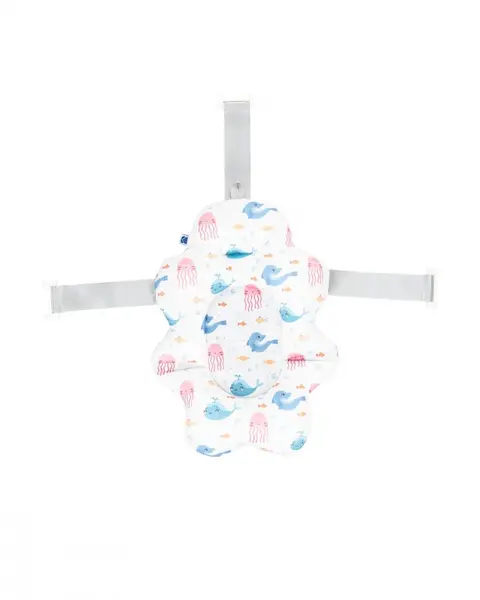 Hamac multifunctional pentru cadita KikkaBoo Nubo Sea Life,moale, compact si confortabil de utilizat,material textil cu uscare rapida,dimensiune 49x7x34 cm
