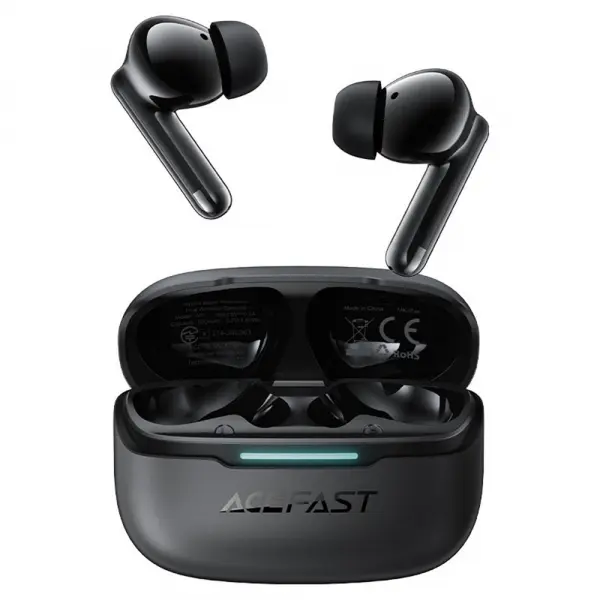 Handsfree Bluetooth Acefast W5, TWS, ANC, Negru