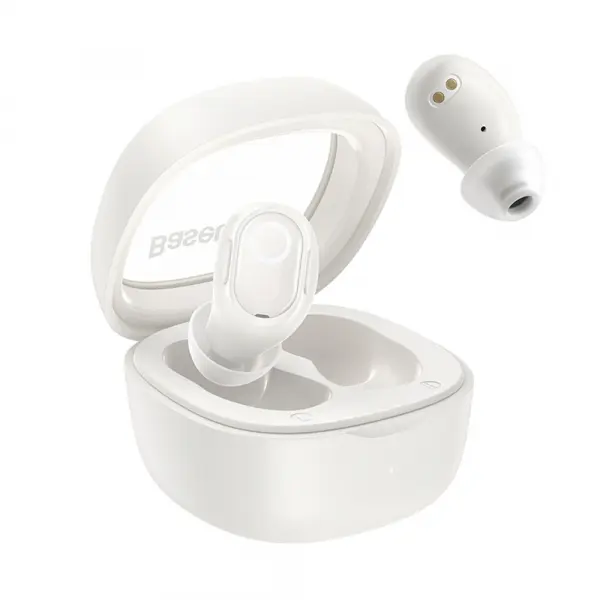 Handsfree Bluetooth Baseus Bowie WM02, TWS, Alb NGTW370202