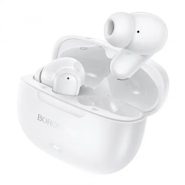 Handsfree Bluetooth Borofone BW96 Mellow, TWS, Alb