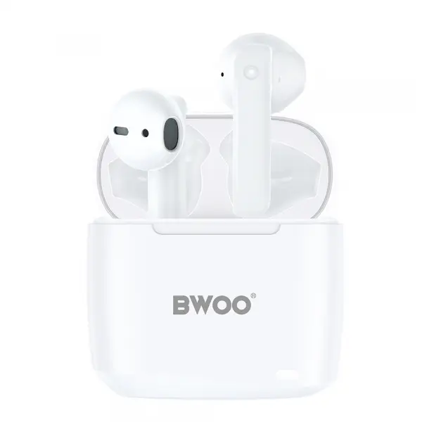 Handsfree Bluetooth BWOO BW94, TWS, Alb