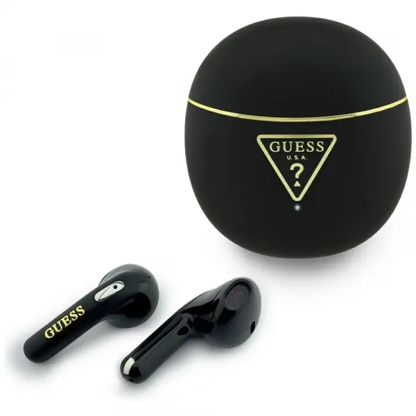 Handsfree Bluetooth Guess Script Print, TWS, Negru