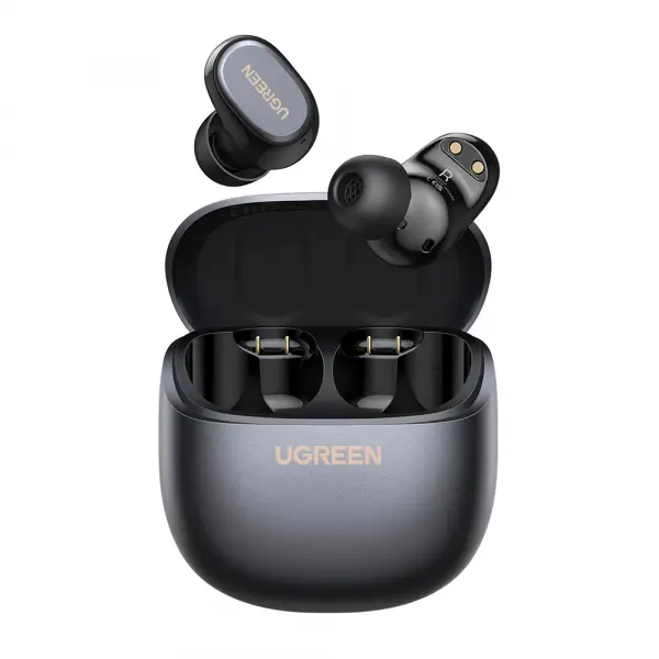 Handsfree Bluetooth UGREEN Dots (75628), TWS, MultiPoint, Negru