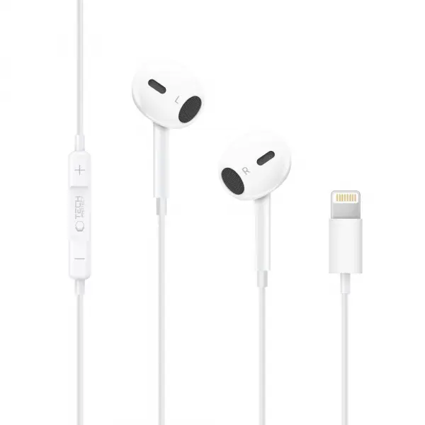 Handsfree Lightning Tech-Protect Ultraboost Core G2, Alb