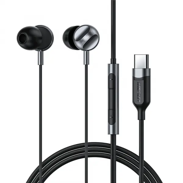Handsfree USB-C Acefast L6, Negru
