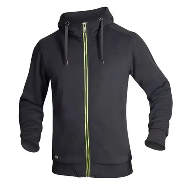 Hanorac barbati negru cu gluga, 65% bumbac, Ardon M003 XS, NEGRU