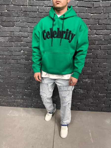 HANORAC CELEBRITY CU GLUGA GREEN-BENETTON HNAS45(AJ6378) (MĂRIME: L)