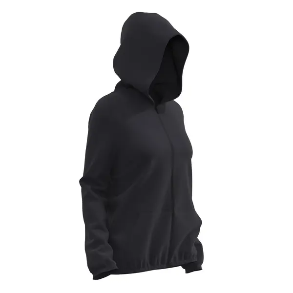 Hanorac cu fermoar 100 Fitness Negru Damă