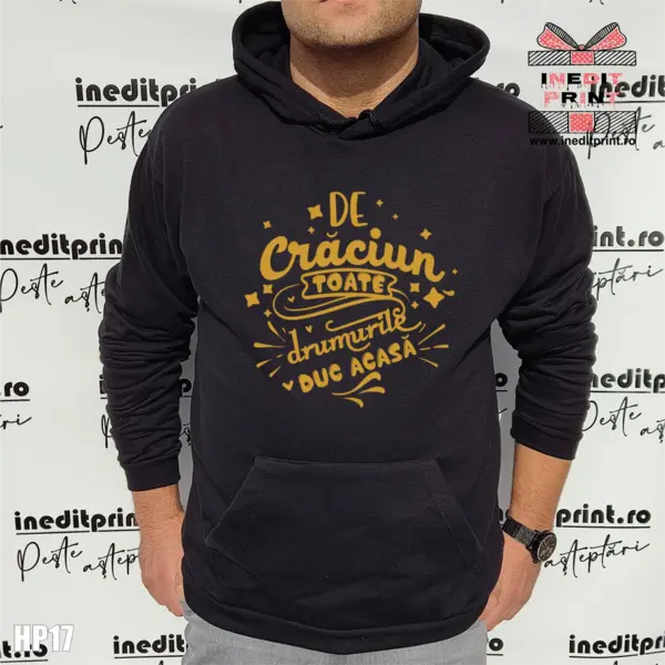 Hanorac De Craciun toate drumurile duc acasa HP17