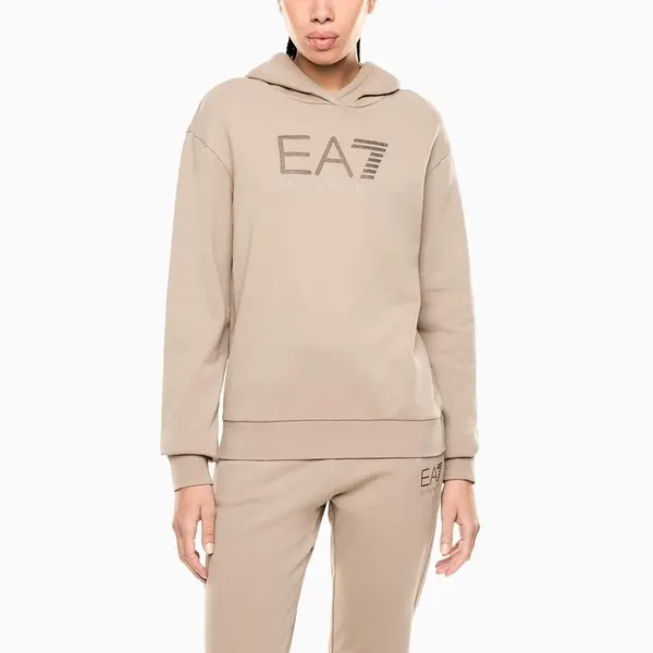 Hanorac EA7 TRAIN LOGO SERIES W HOODIE RN FANCY STRASS