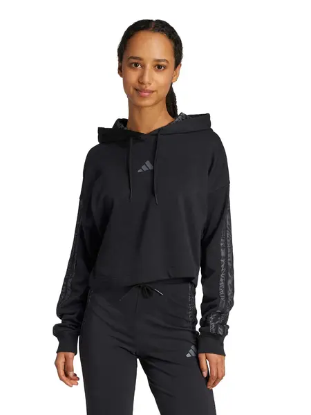 Hanorac Essentials 3-stripes Print French Terry