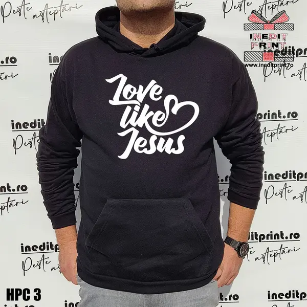 Hanorac Love like Jesus HPC3 XS, Negru