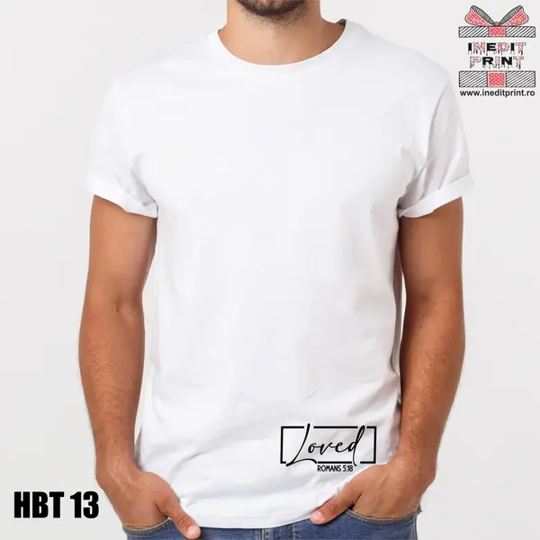 Hanorac, Tricou sau Bluza HBT13 L, Tricou damă alb drept
