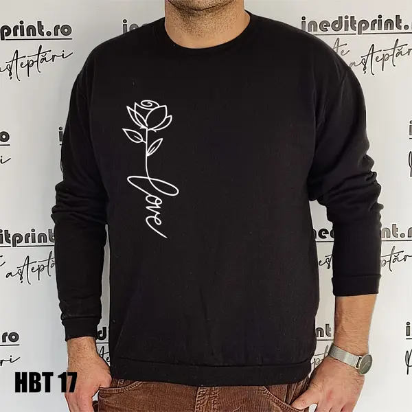 Hanorac, Tricou sau Bluza HBT17 L, Bluză neagră