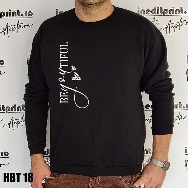 Hanorac, Tricou sau Bluza HBT18 M, Bluză neagră