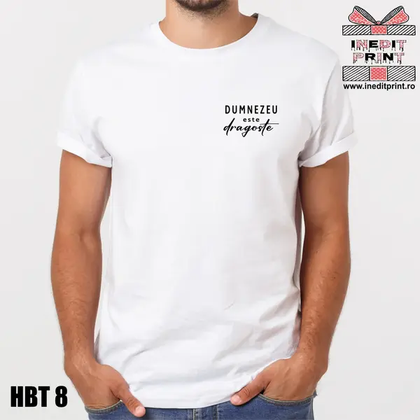 Hanorac, Tricou sau Bluza HBT8 S, Tricou damă alb drept