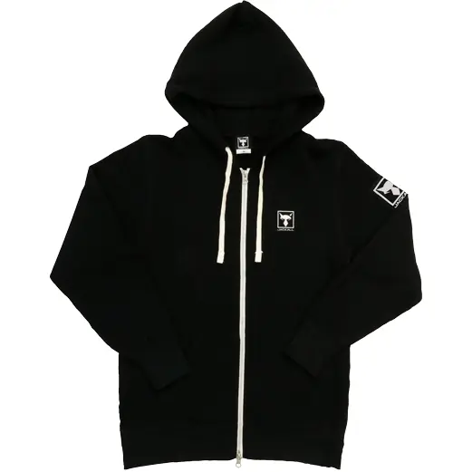 Hanorac Zip-Up Negru Marime L