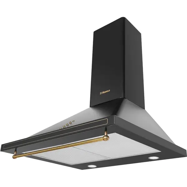 hansa Hota incorporabila telescopica Hansa OKC613RBH, Putere de absorbtie 403 mc/h, 3 trepte de viteza, 60 cm, Negru