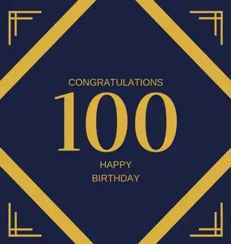 Happy 100th Birthday Guest Book (Hardcover): Happy 100th Birthday Guest book, party and birthday celebrations decor, memory book, scrapbook, one hundr/Lulu and Bell