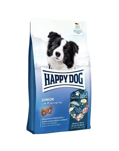 HAPPY DOG Fit and Vital Junior 4 kg hrană uscată pentru căței