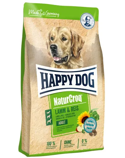 HAPPY DOG NaturCroq hrana uscata caini adulti, cu miel si orez 4 kg