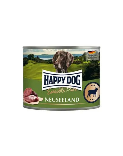 HAPPY DOG Sensible Pure Noua Zeelandă Hrană umedă cu miel pentru câini 200 g