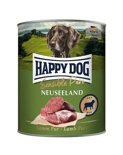 HAPPY DOG Sensible Pure Noua Zeelandă hrană umedă pentru câini cu carne de miel 800 g