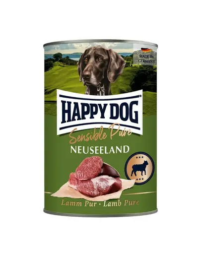 HAPPY DOG Sensible Pure Noua Zeelandă hrană umedă pentru câini cu carne de mie 400 g