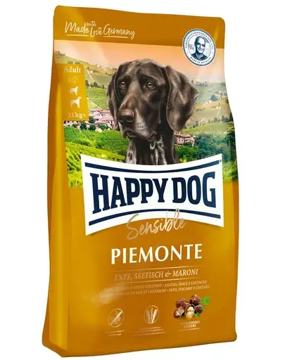 HAPPY DOG Supreme Piemonte rață, castane și pește 1 kg