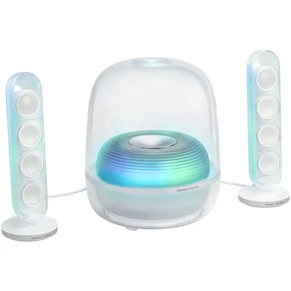 HARMAN KARDON Audio system 2.1 Harman Kardon Soundsticks 5, 190W, Bluetooth, HDMI ARC, Auracast, Alb