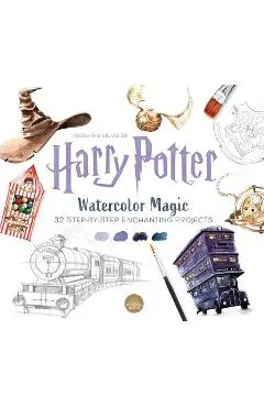 Harry Potter Watercolor Magic: 32 Step-By-Step Enchanting Projects (Harry Potter Crafts, Gifts for Harry Potter Fans) - Tugce Audoire