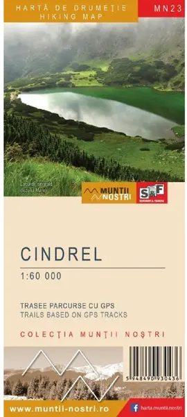 Harta de drumetie. Muntii Cindrel |