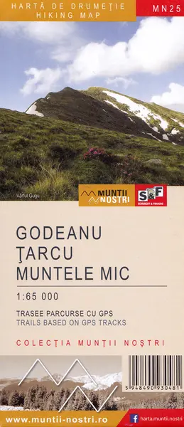 Harta de drumetie. Muntii Godeanu. Tarcu. Muntele Mic |