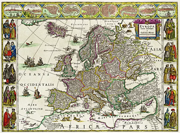 Harta Europa 1630 |