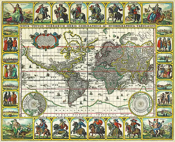 Harta Lumea 1652 |
