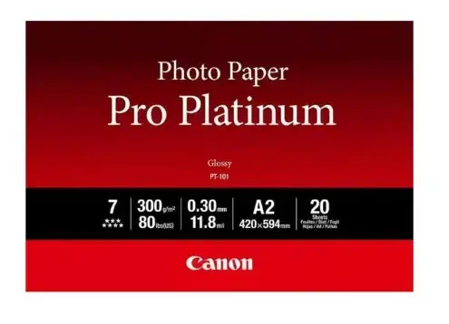 Hartie Canon Pro Platinum Photo Paper PT101A2, A2, 20 coli