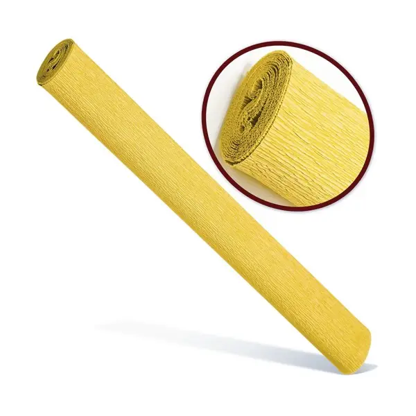 Hartie creponata solida f,50x200 cm,galben